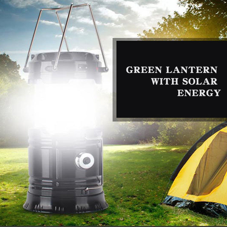 New Solar Charging Type Multifunctional Telescopic Outdoor Camping Tent Lamp