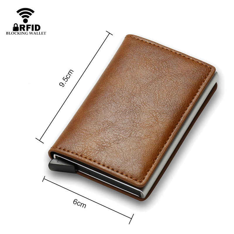 RFID Credit Card Holder Smart Minimalist Wallet Pocket Slim Cardholder Bank Secure Case