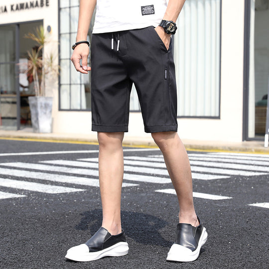 Summer Ice Silk Ultra-thin Loose Track Casual Beach Men's Shorts